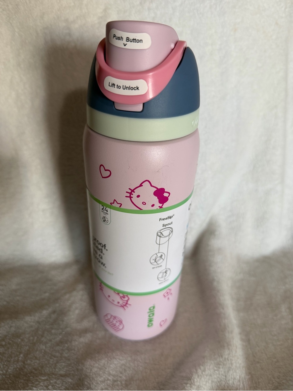 Hello Kitty Pink Stainless Steel Water Bottle